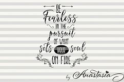 Be fearless svg cut file Product Image 1