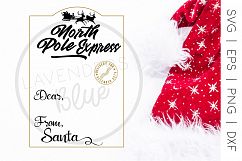 Christmas SVG | Santa Sack Template | North Pole Product Image 3
