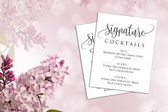 Signature Cocktails Sign Template, DAD_06 Product Image 2