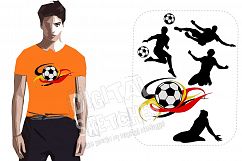 Soccer Ball Player Sport Machine Embroidery Design Set Product Image 1