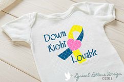 Down Syndrome Bundle of 6 SVG DXF Cut Files LL188 Product Image 5