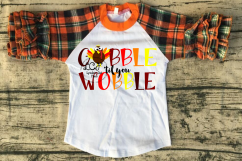 Gobble til you Wobble//SVG//EPS//DXF Product Image 3