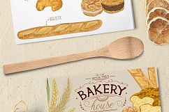 French pastries vector set Product Image 2