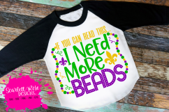 If You Can Read This... I Need More Beads SVG Product Image 1