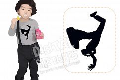 Dancer Break Dance Machine Embroidery Design 3 Sizes Product Image 1