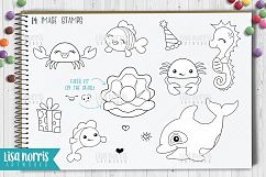 Sea Friends Digital Stamps and SVG Cutting Files Product Image 2