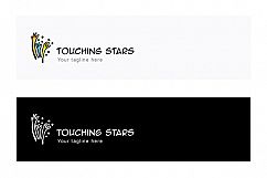 Touching Stars - Illustrative Hands Stock Logo Template Product Image 2