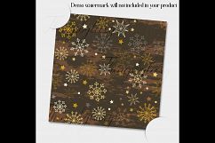 12 Winter Pattern Digital Papers in Dandelion Theme Color Product Image 4