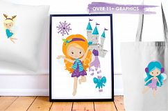 Winter Fairies graphics and illustrations Product Image 5