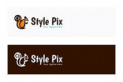 Style Pix - Cute Squirrel Animal Stock Logo Template for Photography Product Image 2