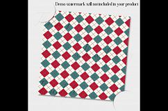 12 Christmas Digital Papers in Red, Green and Cream Color Product Image 4