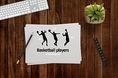 Basketball players. Silhouettes. Product Image 1