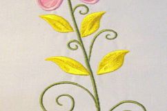 Vintage Flower Set Machine Applique Embroidery Design Product Image 4