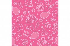 A collection of hand-drawn seamless kids patterns Product Image 4