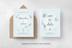 Watercolor Sprigs Wedding Invitation Suite Product Image 8