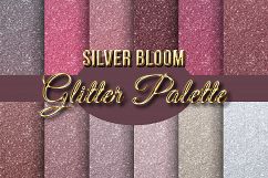Silver Bloom Glitter Palette Backgrounds Product Image 1