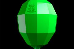 Air Balloon Papercraft, Balloon Papercraft, 3d Papercraft, Nursery Anniversary, Wedding Theme, Baby Shower Decoration, Lowpoly Art Balloon Product Image 2