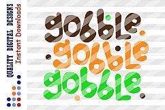 Thanksgiving svg Gobble Gobble Turkey Day Thankful svg Product Image 2