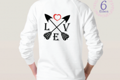 Love Arrows SVG -Arrow heart svg - Valentine Svg - love sign Product Image 2