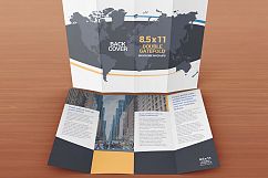 8.5 x 11 Double Gate Fold Brochure Mockups Product Image 3