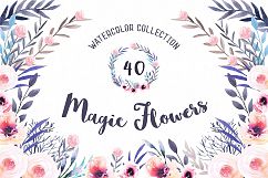 Watercolor Magic Flowers Product Image 1