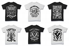 100  Vector Tshirt Designs ( B/W Concept ) Product Image 17