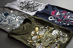  Cartoon Vector #2 Tshirt Design Bundle Product Image 2