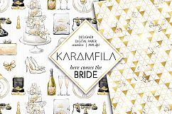 Bride and Groom Wedding Patterns Product Image 10