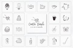 100 Hand drawn design elements. Logos. Product Image 8