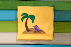 Tropical Island Applique Embroidery Design Product Image 2