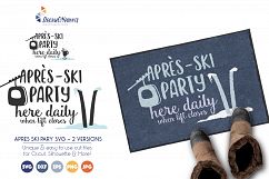 Winter SVG File - Après-Ski Party Sign - 2 Versions Included Product Image 1