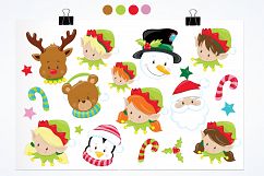 Christmas Faces graphics and illustrations Product Image 2