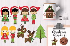 Santa&#039;s Little Helpers Clipart Graphics Product Image 1