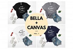 Mockup TShirt Bundle Bella Canvas 3001 T-Shirt Flat Lay Product Image 1