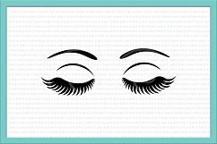 Eyelashes Makeup svg Cutting file Product Image 1