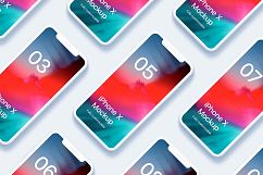 iPhone XS Clay 20 Mockups Scenes 5K - PSD Product Image 9