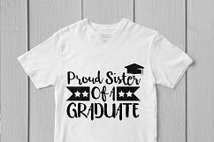Proud Sister Of A Graudate - Graduation SVG EPS DXF PNG File Product Image 2