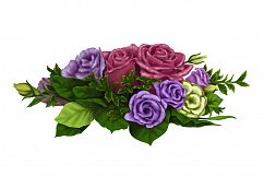 Flowers hand painting vector Product Image 1