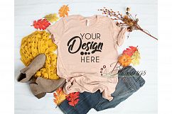 Fall Bella Canvas Mockup Bundle T Shirt Flat Lay 12 Images Product Image 12