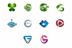 Modern and elegant business logos set Product Image 1