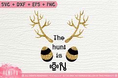 The hunt is ON | Easter Hunting | SVG, DXF, Cutting Files Product Image 1
