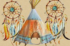 Watercolor Tribal Designs Clipart Images  by Whimseez Product Image 3