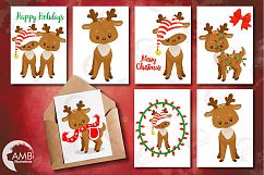 Santa&#039;s Baby Reindeer clipart, graphics, illustrationsAMB-1558 Product Image 2