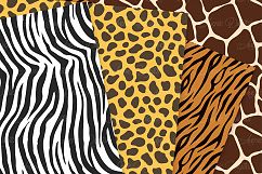 Animal Print Vector Patterns -  Safari Seamless Digital Papers Product Image 3