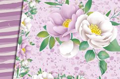 Purple flowers paper Product Image 3