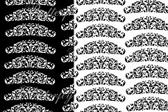 Damask Digital Paper, Black and White Damask Digital, Black and White Damask Background, Damask scrapbook, Black and White Damask pattern Product Image 5