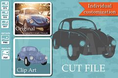 Customized - Stylish cutting file plus clip art from your ph Product Image 1