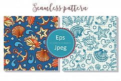 Marine and nautical decor.  Underwater life. Sea ornament. Eps, Png, Jpeg.  Product Image 16