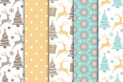 Christmas Digital Paper Pack / Backgrounds / Scrapbooking / Patterns / Printables / Card Making Product Image 5