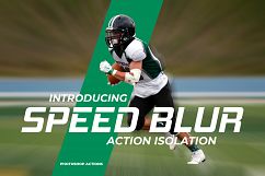 Speed Blur Photoshop Action Isolation Product Image 1